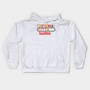 Christmas loading please wait Kids Hoodie